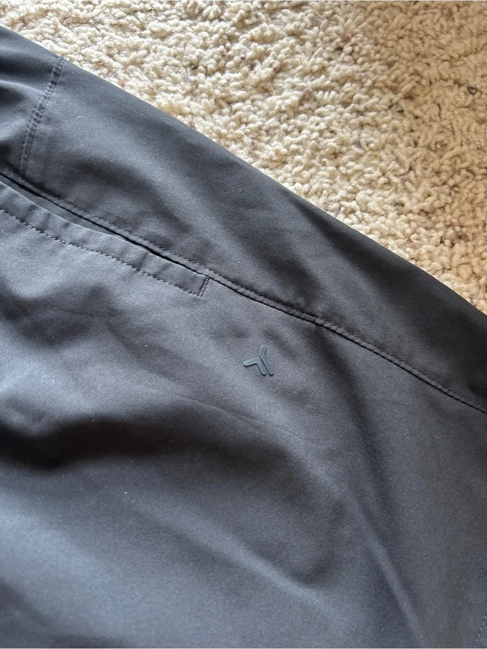 Men's Gray and Black Elastic Waist Casual Shorts, Old Navy